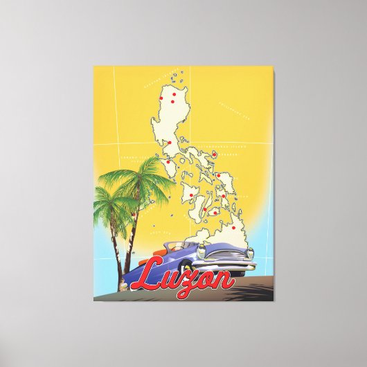 Toile Affiche de voyage Luzon Philippines (Recto)