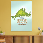 Toile Affiche de voyage Martha's vineyard Massachusetts (Insitu(Salon))