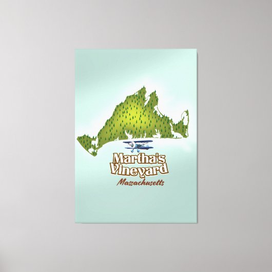 Toile Affiche de voyage Martha's vineyard Massachusetts (Recto)