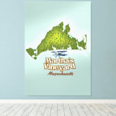 Toile Affiche de voyage Martha's vineyard Massachusetts (Insitu (Plancher de Bois))