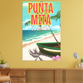 Toile Affiche de voyage mexicaine Punta Mita (Insitu(Salon))