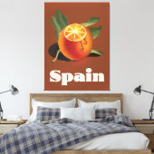 Toile Affiche de voyage orange Espagne (Insitu(Chambre))