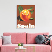 Toile Affiche de voyage orange Espagne (Insitu(Salon))