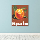 Toile Affiche de voyage orange Espagne (Insitu (Plancher de Bois))