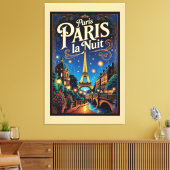 Toile Affiche de voyage Paris, (Insitu(Salon))