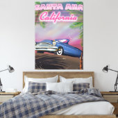 Toile Affiche de voyage père Noël Ana California (Insitu(Chambre))
