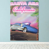 Toile Affiche de voyage père Noël Ana California (Insitu (Plancher de Bois))