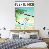 Toile Affiche de voyage Porto Rico Beach. (Insitu(Chambre))
