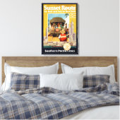 Toile Affiche De Voyage Pour La Route Du Coucher De Sole (Insitu(Chambre))