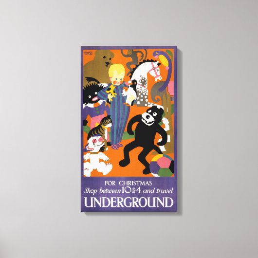 Toile Affiche De Voyage Pour Londres Métro (Recto)