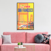 Toile Affiche De Voyage Pour Vol Twa À San Francisco (Insitu(Salon))