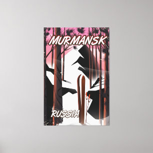 Toile Affiche de voyage russe Mourmansk