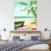 Toile Affiche de voyage Savai'i Fiji Samoa (Insitu(Chambre))