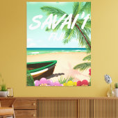 Toile Affiche de voyage Savai'i Fiji Samoa (Insitu(Salon))