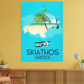 Toile Affiche de voyage Skiathos Grèce (Insitu(Salon))