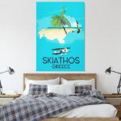 Toile Affiche de voyage Skiathos Grèce (Insitu(Chambre))