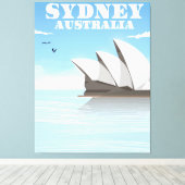 Toile Affiche de voyage Sydney Australie (Insitu (Plancher de Bois))