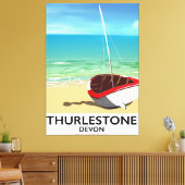 Toile Affiche de voyage Thurlestone South Devon (Insitu(Salon))