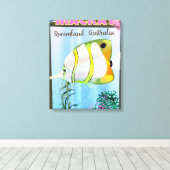 Toile Affiche de voyage tropical Mackay Australie (Insitu (Plancher de Bois))