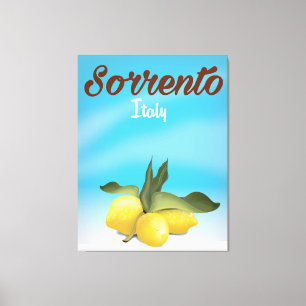 Toile Affiche de voyage vacances italiennes Sorrento