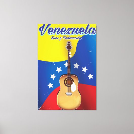Toile Affiche de voyage Venezuela Dios y Federación (Recto)