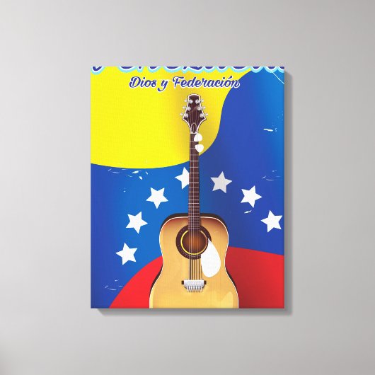 Toile Affiche de voyage Venezuela Dios y Federación (Recto)