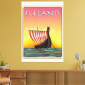Toile Affiche de voyage Viking Islande (Insitu(Salon))