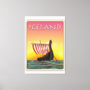 Toile Affiche de voyage Viking Islande