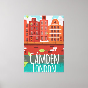Toile Affiche de voyage vintage Camden, Londres