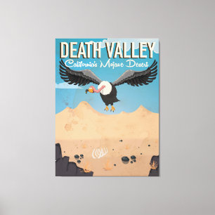 Toile Affiche de voyage vintage dessin animé de la vallé
