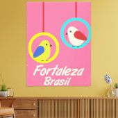 Toile Affiche de voyage vintage Fortaleza Brésil (Insitu(Salon))