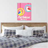 Toile Affiche de voyage vintage Fortaleza Brésil (Insitu(Chambre))