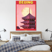 Toile Affiche de voyage vintage Pékin Chine (Insitu(Chambre))