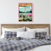 Toile Affiche de voyage vintage Phnom Penh (Insitu(Chambre))