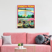 Toile Affiche de voyage vintage Phnom Penh (Insitu(Salon))