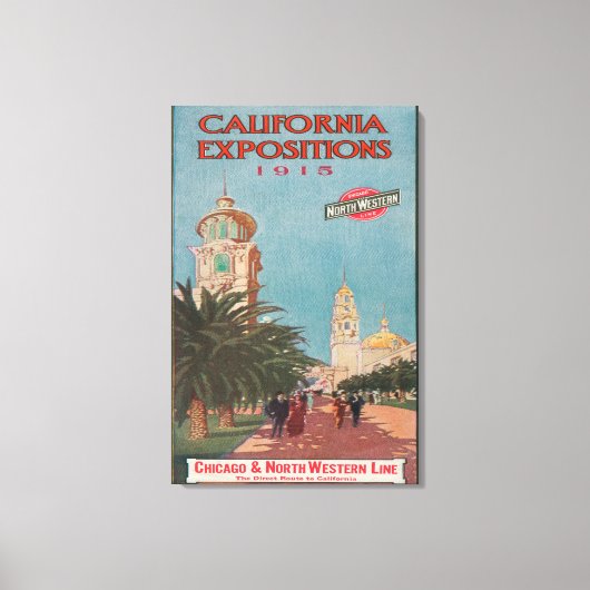 Toile Affiche des expositions en Californie #1 (Recto)