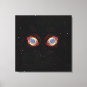Toile Affiche des yeux de nébuleuse galactique