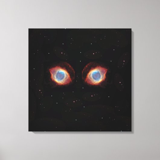 Toile Affiche des yeux de nébuleuse galactique (Recto)