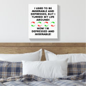 Toile Affiche drôle de revirement misérable (Insitu(Chambre))