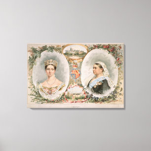 Toile Affiche du jubilé d'or de la reine Victoria