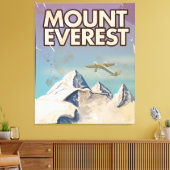 Toile Affiche du Vintage voyage du Mont Everest (Insitu(Salon))