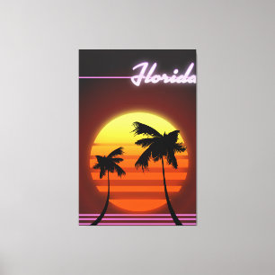 Toile Affiche Florida Sunset 1984