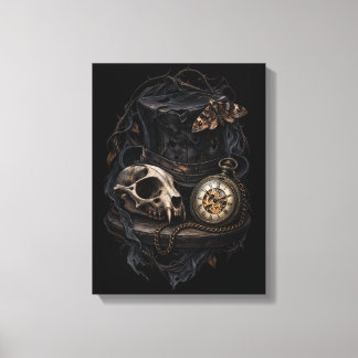 Toile Affiche gothique vintage montrant la décadence