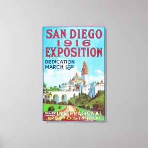 Toile Affiche internationale d'exposition de San Diego