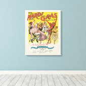 Toile Affiche jaune antique Mardi Gras (Insitu (Plancher de Bois))