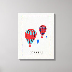 Toile Affiche minimaliste Cappadoce - Souvenir de Türkiy