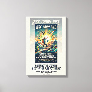 Toile Affiche motivationnelle Imagine Construire Réussir