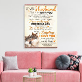 Toile Affiche personnalisée pour mon mari de la part de  (Insitu(Salon))