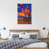 Toile Affiche promotionnelle de la compagnie aérienne fr (Insitu(Chambre))