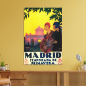 Toile Affiche promotionnelle de Madrid au printemps (Insitu(Salon))